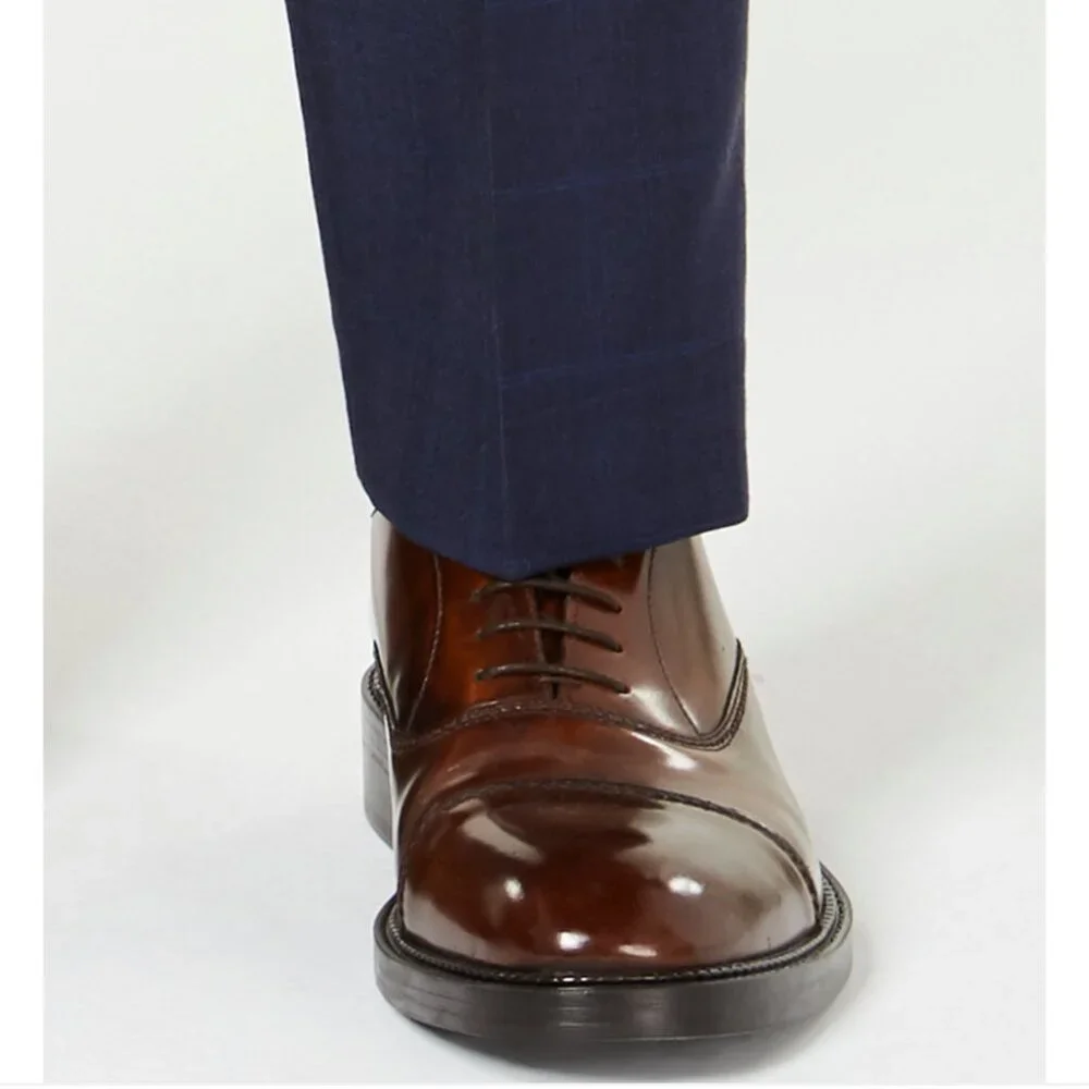 LAUREN by Ralph Lauren Men's Classic Fit Ultra Flex Stretch Flat Front Suit Pant - Picture 7 of 9
